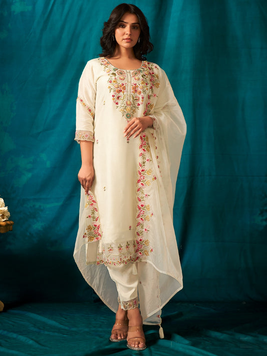Kurta & Pant with self-designe YUNE- P22-A