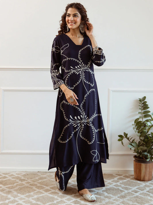 Straight Kurta with Palazzo